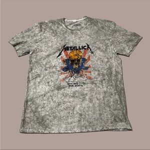 Metallica grail! Officially lisenced rare gun metal / slate tie die.